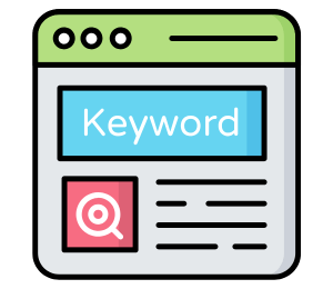 Digital Myntro Keyword research Icon - Best Digital marketing agency from Kanpur